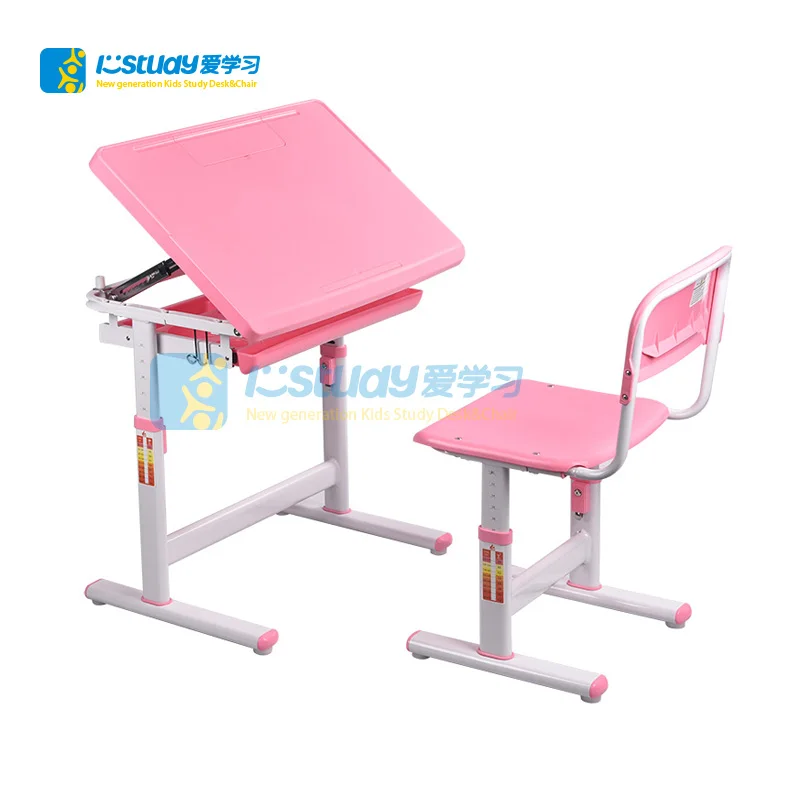 
Hot selling PP adjustable children desk assemble kids study table 