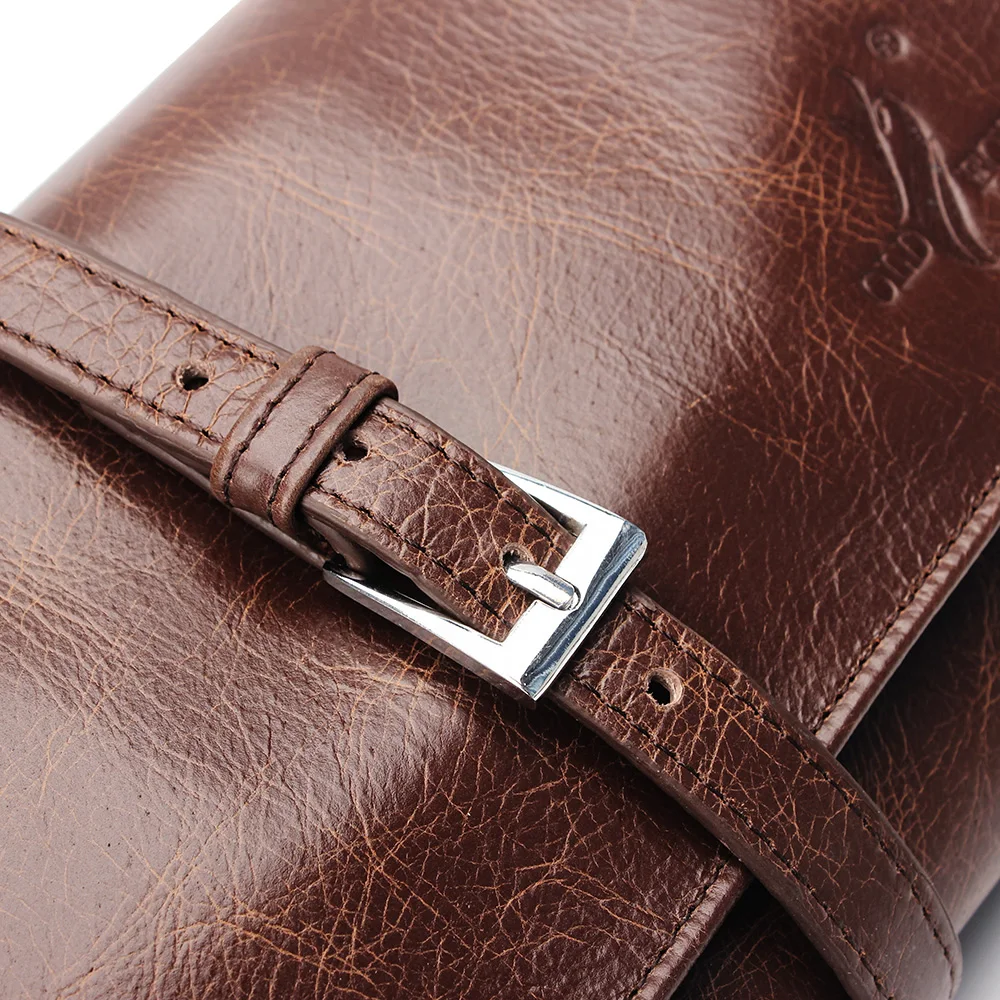 Retro Rollong Genuine Leather Cigar Tobacco Pipe Bag Pouch Case Wholesale