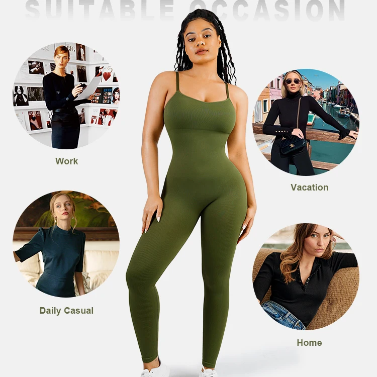 2023 New Design Custom Private Labels Fitness High Waist Scrunch Butt Lift Women One Piece Yoga Pants Set Sport Jumpsuit 1 Piece