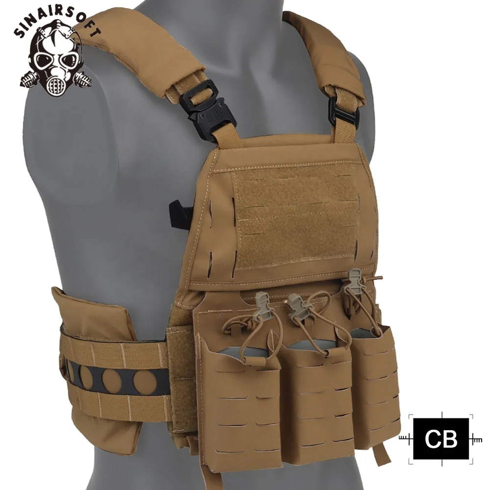 FCPC V5 Tactical Vest Plate Carrier Quick Detach With Front Mag Insert Pouch And Back Zipper Module For Hunting Vest