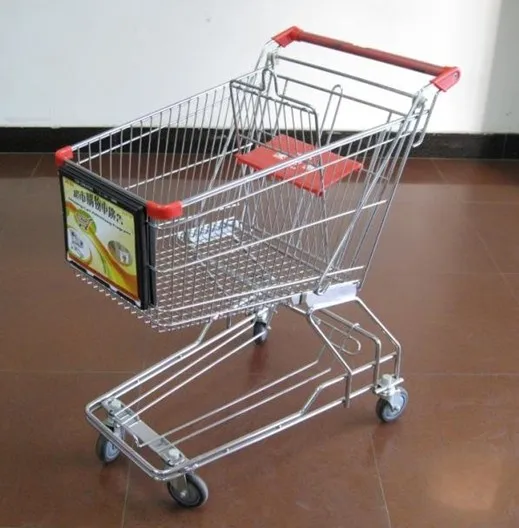 MOQ 20 PCS 85L supermarket trolley manufacturers, shopping cart factory
