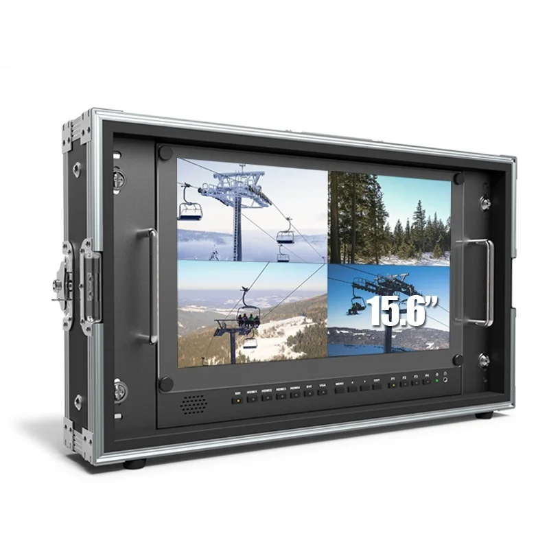 23,8 дюймовый профессиональный вещательный монитор 4k для режиссера с четырехъядерным обзором