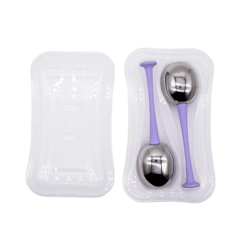 Gua Sha Tools Set Cooling ice sphere ice globes eye lift roller Massage Beauty therapy cold Roller Cryo Freeze Tool