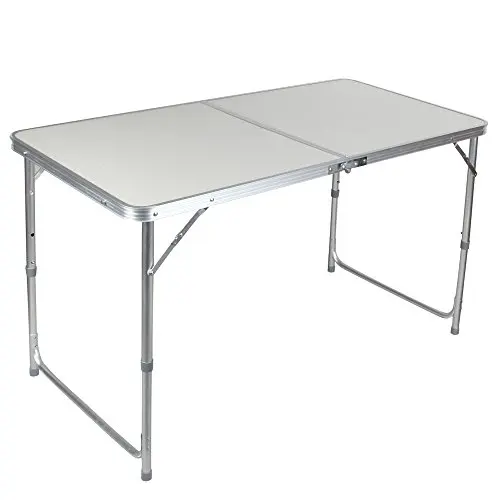 Modern design portable foldable camping folding aluminium table