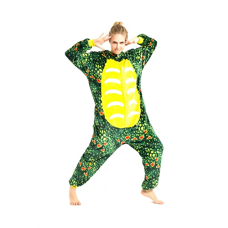 pyjamas Set Animal Dinosaur Triceratops Winter Hooded Warm  Christmas Sleepwear adult onesie pajama jumpsuit with hood