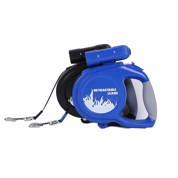 5M 8M ABS Tangle-Free Durable Adjustable Heavy Duty Large Automatic Retractable Pet Dog Lead Rope Leash With Waste Bag Dispenser