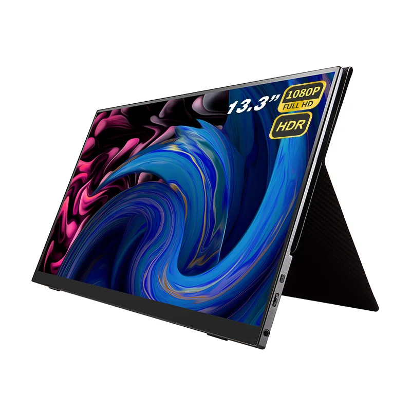  Улучшенный 2021 дюймовый 13 3 P FHD HDR FreeSync тонкий USB-C портативный дисплей с подставкой Type-C Mini HDMI колонки для ноутбука