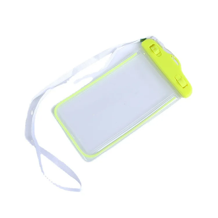Swimming rafting touch screen waterproof mobile phone bag PVC mobile phone luminous waterproof bag sealed air bag mobile phone w