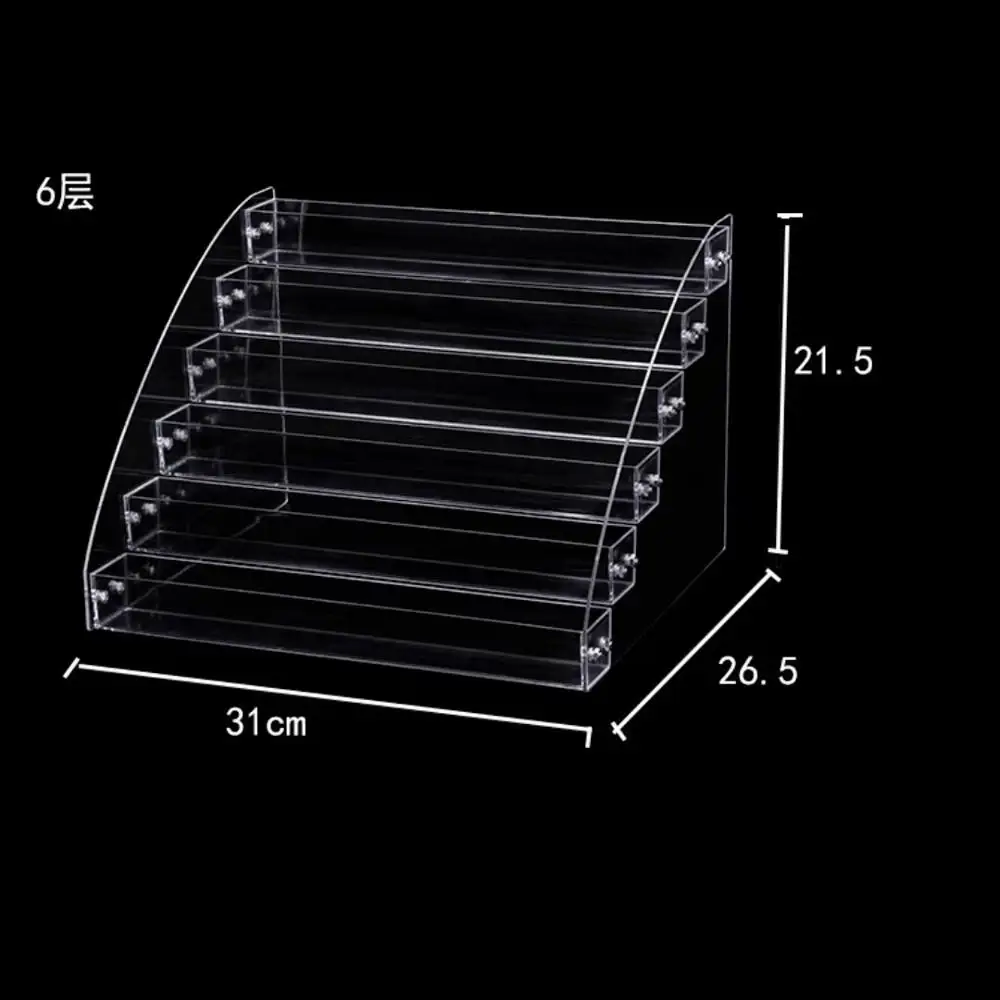 Acrylic Transparent Trapezoid Display Shelf Supermarket Front Shelf Small Shelf Multi-layer Chewing Gum Rack Nail Display Rack