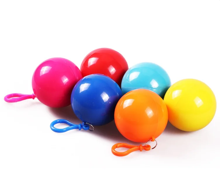 Горячее кольцо для ключей пончо плащ в форме шарика одноразовый аварийный