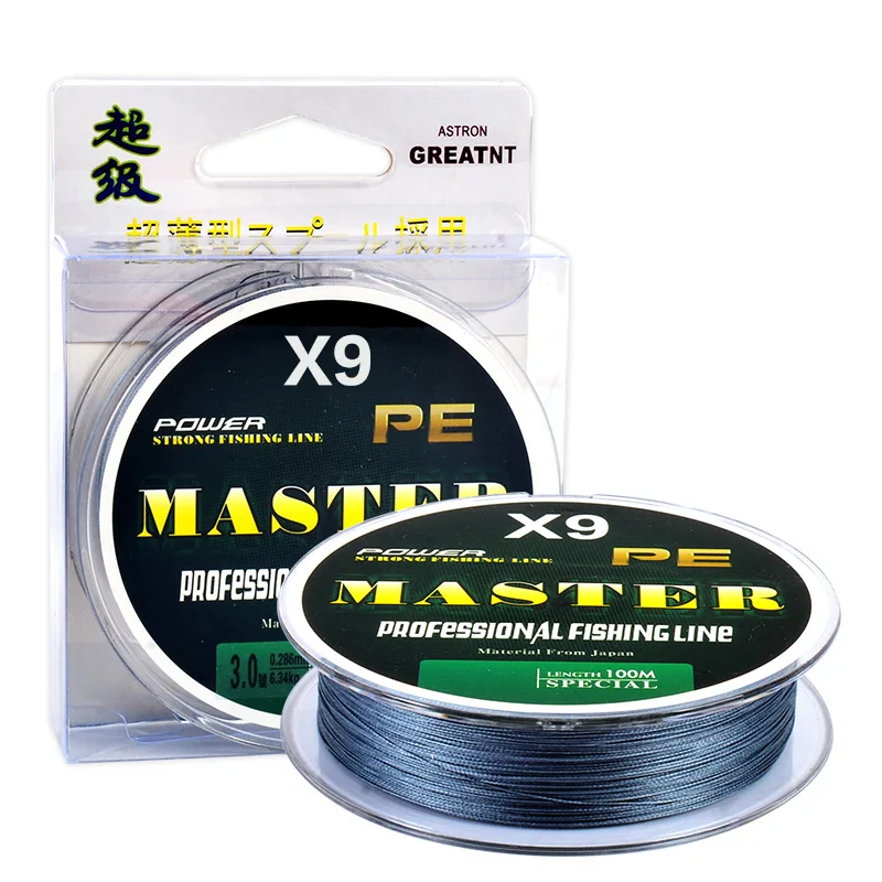 UHMWPE 100M 9 Stand Pro Super Slick плетеная японская леска