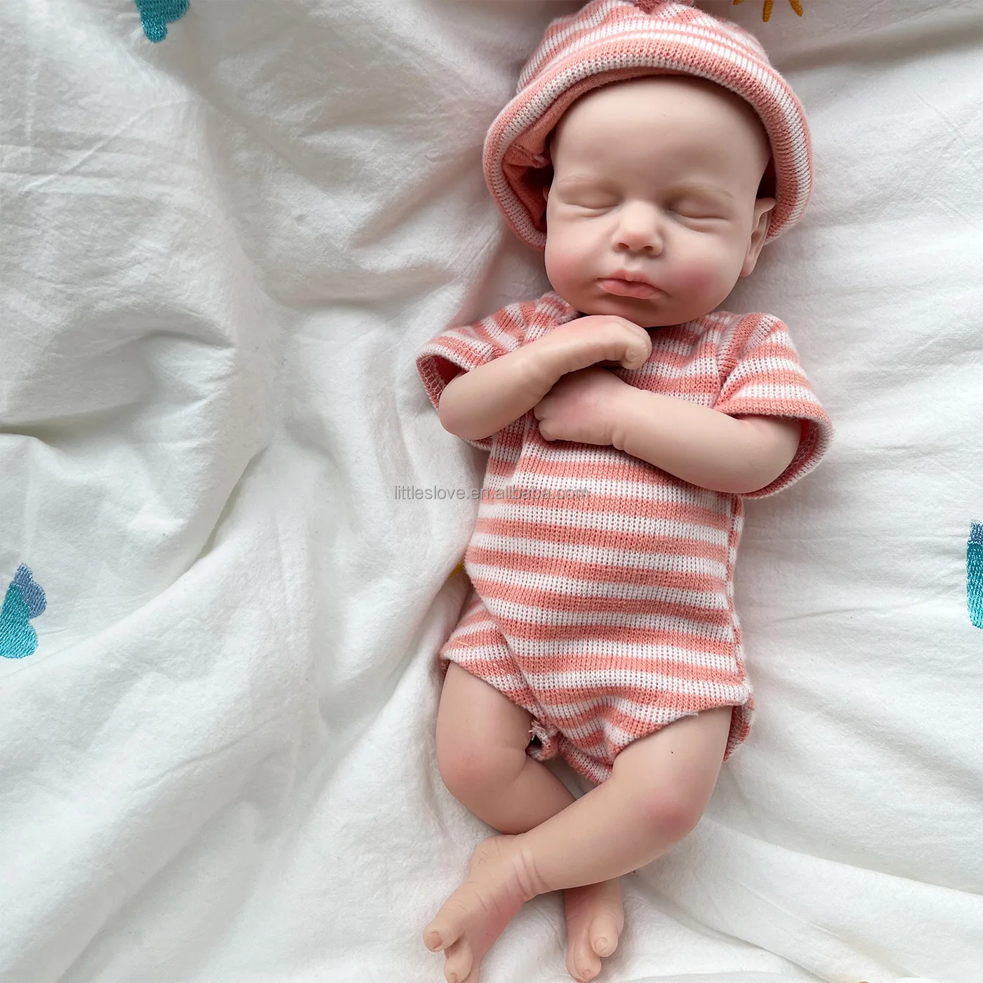 Wholesale Reborn Baby Dolls Boys Loulou 13 Inch Platinum Silicone Full Body Already Painted Newborn Baby Gift