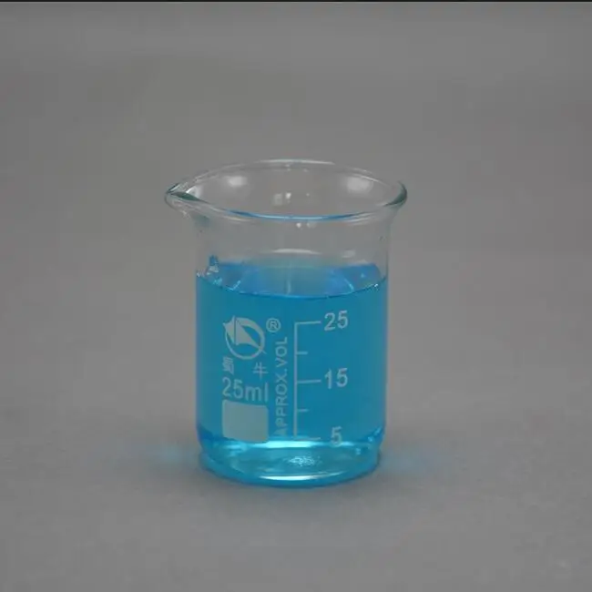 Shuniu brand laboratory with 3.3 material high borosilicate transparent glass beakers 25ml
