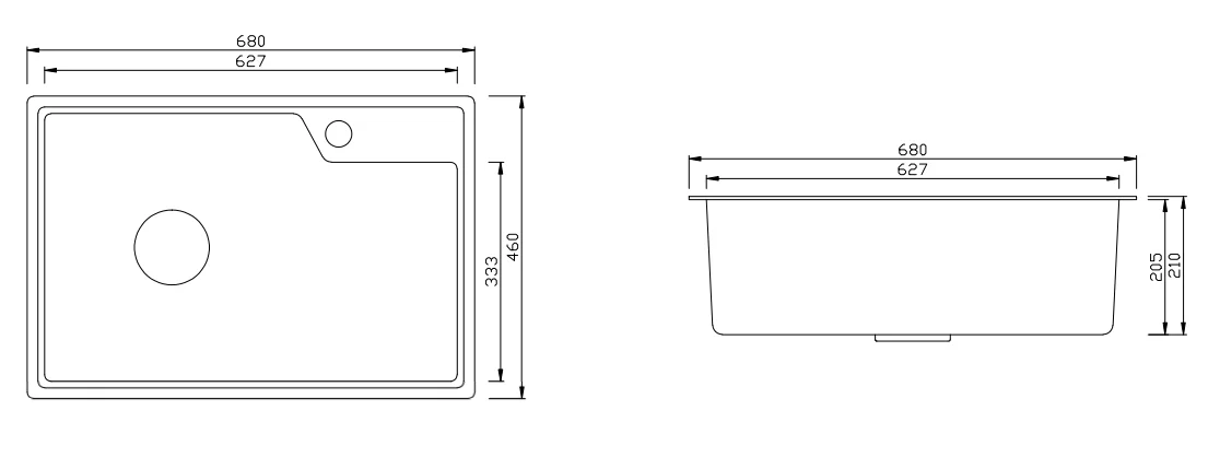 Hot Sell Apron Front Kitchen Sinks Single Bowl Rectangular Quartz Stone Kitchen Sink