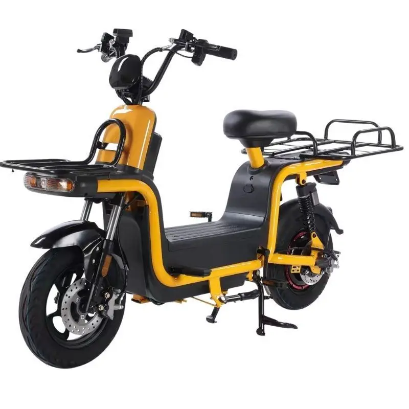 Delivery Bike 12+30ah/48v Double Lithium Batteries 350w Motor Disc Brakes Hydraulic Suspension Front Fork Electric Food Bike
