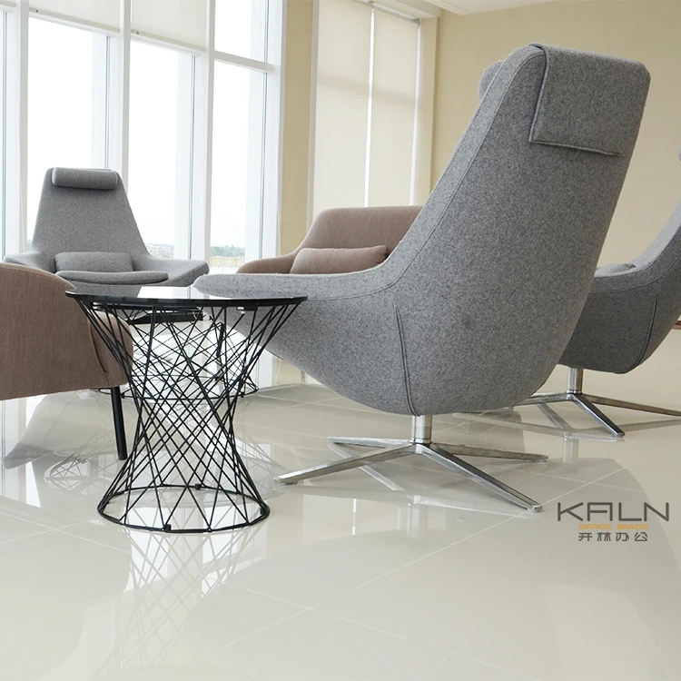 Office furniture coffee shop fabric sofa sets sectional leisure couch in waiting room living room comfortable single seater