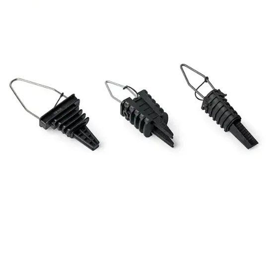 opgw 4 CORES PLASTIC dead end strain clamp anchoring branch clamp for LV-ABC cable 4.2mm adss 4 wire DCR-2