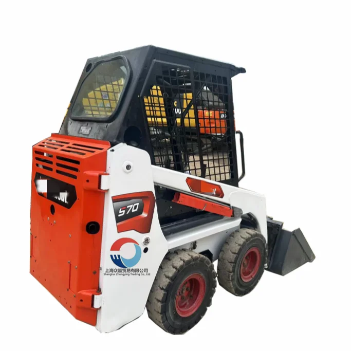 Original Used Mini Bob cat S70 Skid Steer Loader And S160 S300 Skid Steer With Front Loader  BOB CAT