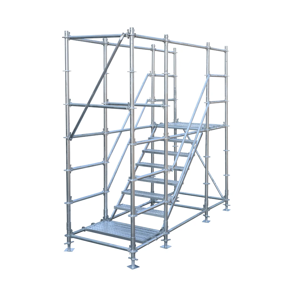 Hot Dipped Galvanized Painted movable frame steel scaffolding with electric scaffolding platform in fiberglass ladder