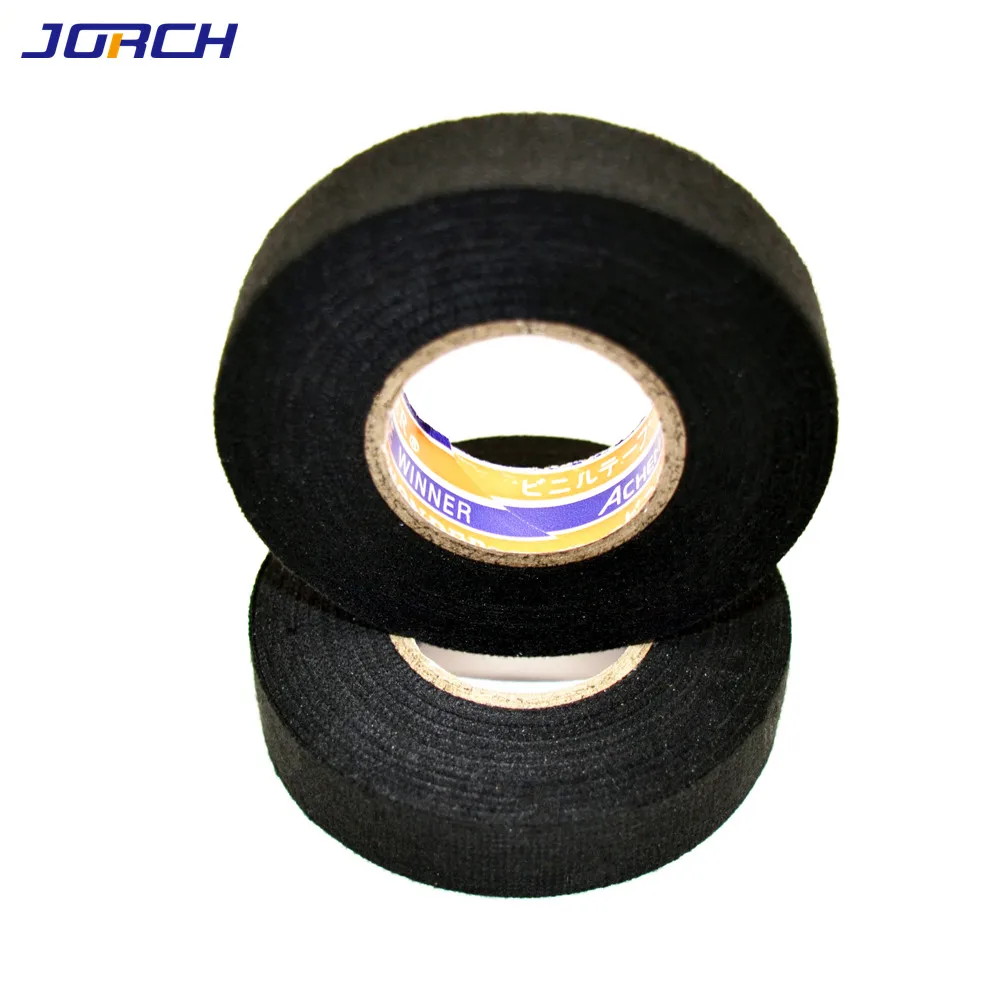 15m*19mm Dustproof Heat-resistant Wiring Harness Tape Looms Wiring Harness Cloth Fabric Tapes Adhesive Cable Protection