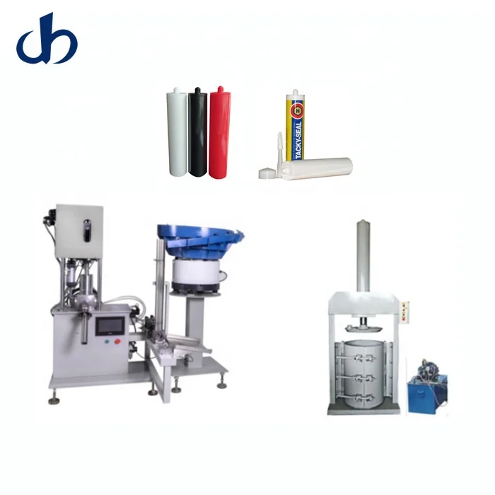 Two Filling Nozzles Automatic Grease Lubricant Plastic Tube Cartridge  filling machine and capping machine