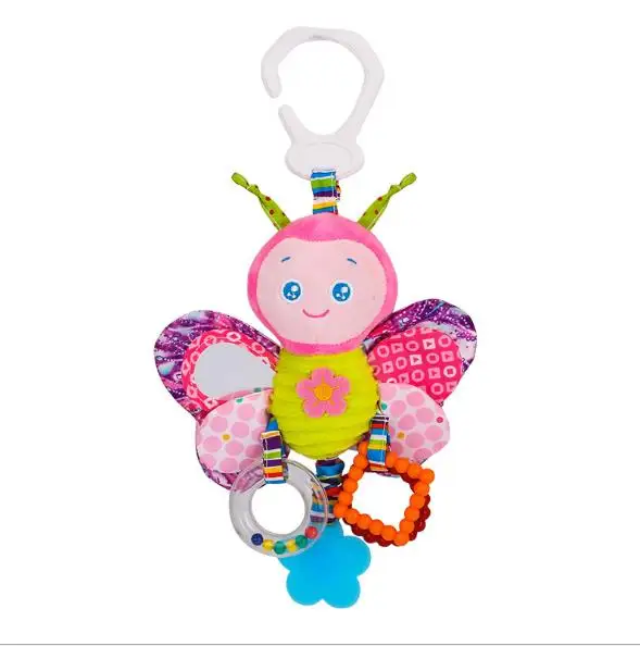 
Baby Rattles Toys Stroller Hanging Soft Toy Cute Animal Doll Baby Crib Bed Hanging Bells Toys Elephant Rabbit 