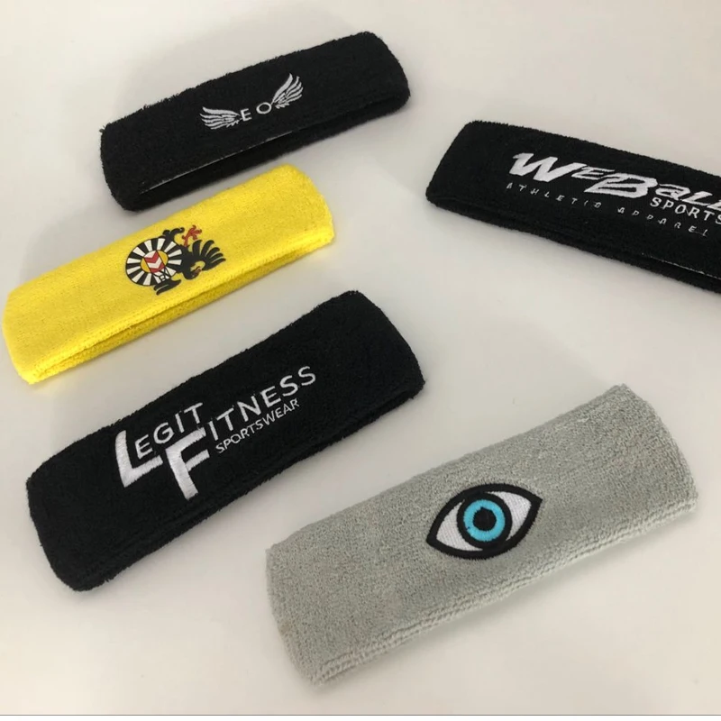 Hot Sale Custom Elastic Sport Luxury Designer Headbands For Women And Men