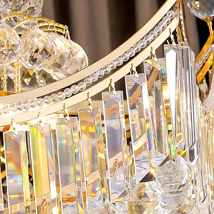 Banquet hall exhibition hall hotel lobby decoration lighting custom made ceiling luxury pendant light large crystal chandelier