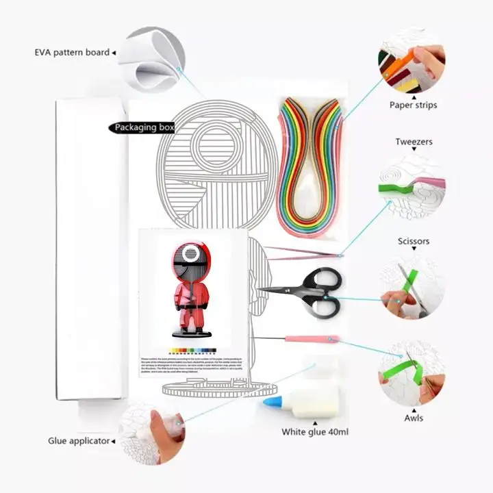 Game characters art new products new crafts new designs Children gifts enhance paper craft tools supplies flowers