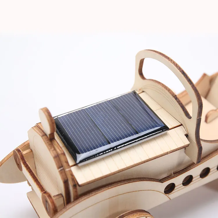 Solar Racing Car Puzzle Wooden DIY solar car