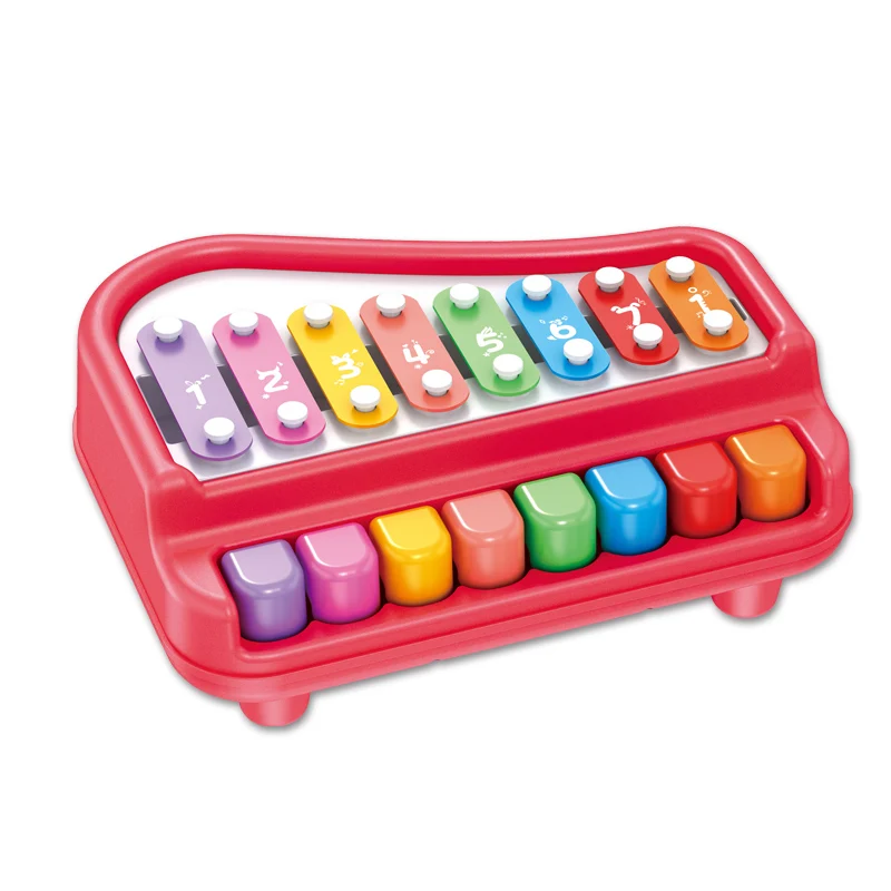 Baby Enlightenment Plastic Electronic Percussion Piano Music Toys 8 Keys Piano Musical Instruments Toys