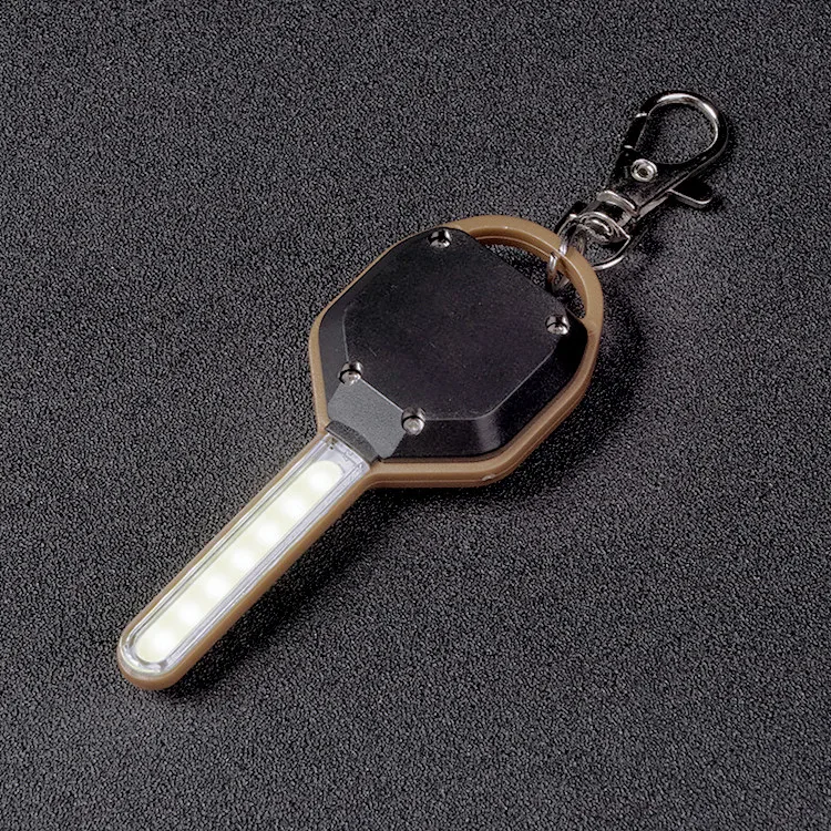 Huaqin Wholesale LOW MOQ 3W Cheap Mini Portable Key Chain Light COB LED Keychain Flashlight With Key buckle