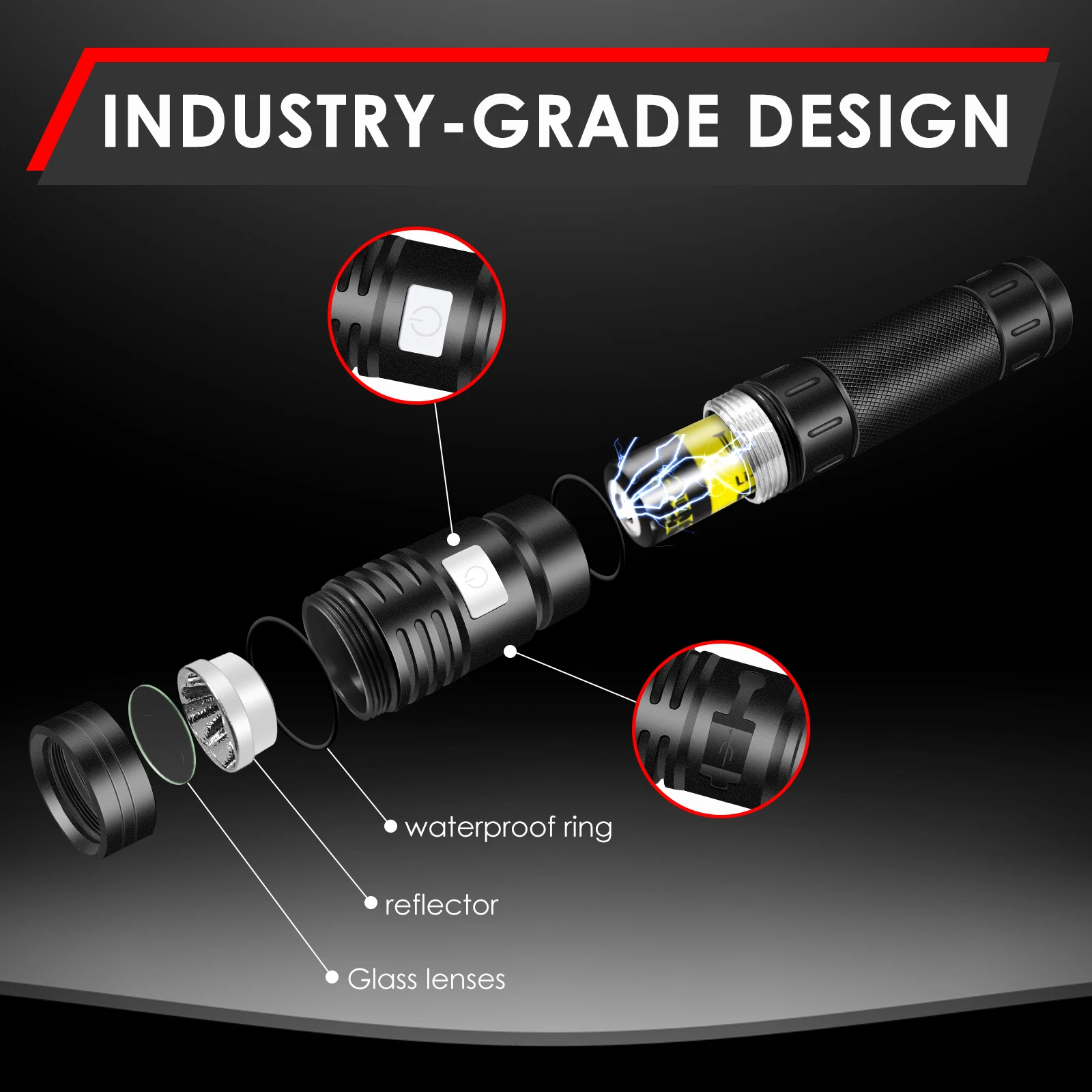 Маленькое солнце UF-2101 10 Вт 3 * Светодиоды Type-C USB зарядки аккумуляторной батареи мощный Обнаружение мочи домашних закрепления УФ фонарик