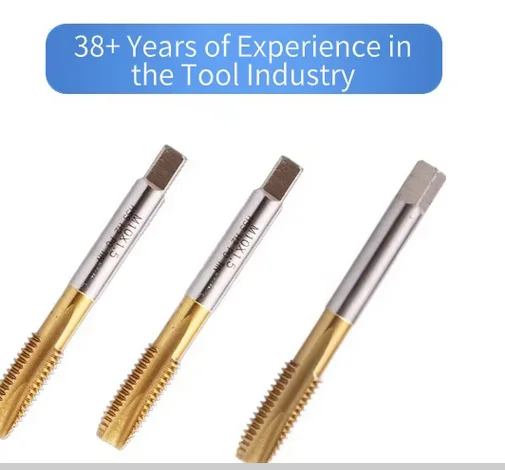HSS 6542/M35/M42 Titanium Coated M2-M30 Spiral Point Tap HSS-E Tap Drill Bits Thread HSS Machine Tap
