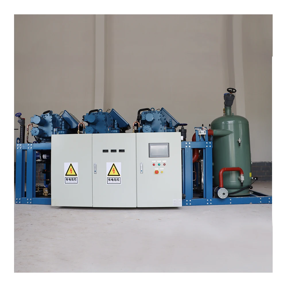 Screw Chiller Compressor Easy-To-Use 5 Ton Water Cooled Condenser Unit refrigeration unit Cold Storage R22/R404A 380V