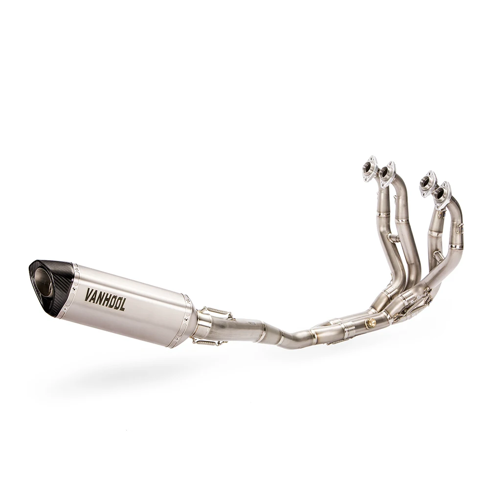 ZX6R Высокопроизводительные Запчасти для системы выхлопной трубы из титана, модифицированный глушитель выхлопной трубы