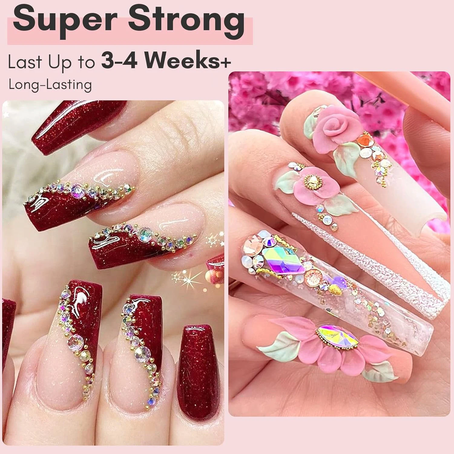 Wholesale Strong Nail Art Glue Diamond Jewelry Thickening Edge Sealing Caulking Excellent Adhesion Shop Special Nail Polish Glue