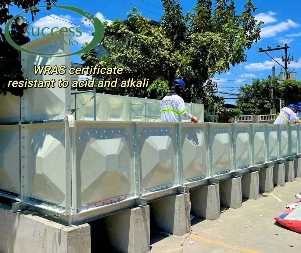 High quality Composite Composite Fiberglass SMC Water tank Fiberglass 20,000 liter reservoir rainwater storage tank