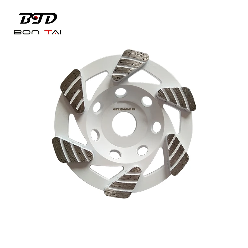 4.5 Inch Diamond Grinding Cup Wheels for Medium Concrete Floor 25 Grit  Granite Marble Angle Grinder Disc