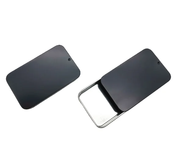 Emboss logo packaging band aid small pink slide tin empty lip balm solid perfume tin container pharmacy pills sliding tin box