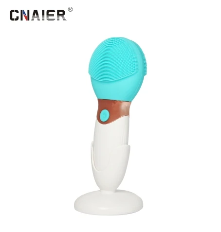 AE-616 CNAIER Handheld Electric Silicone Facial Cleanser Waterproof Skin Cleansing Brush