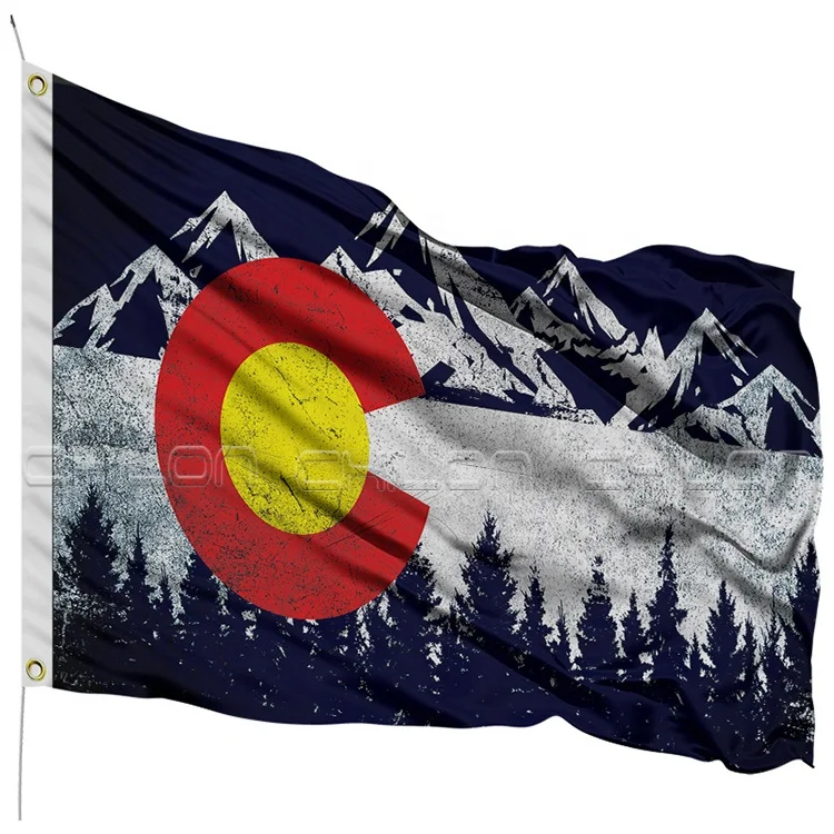 custom printed logo high quality custom flags for outdoor activities