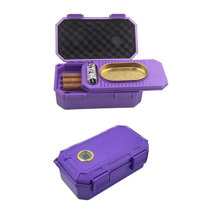 2024 new design three layer cigar case Sturdy Cigar Box cigar humidors travel with Accessories