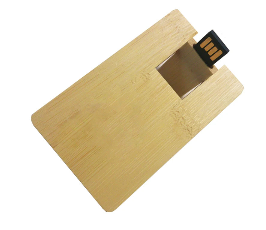 
FSC Approved wood card usb flash drive 16GB 32GB 64GB USB 2.0/3.0 Gifts bamboo USB Pendrive 
