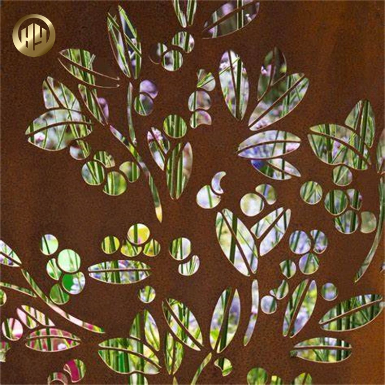 Home Decoration Weathering Resistant Steel Modern Room Divider Decorative Metal Screen