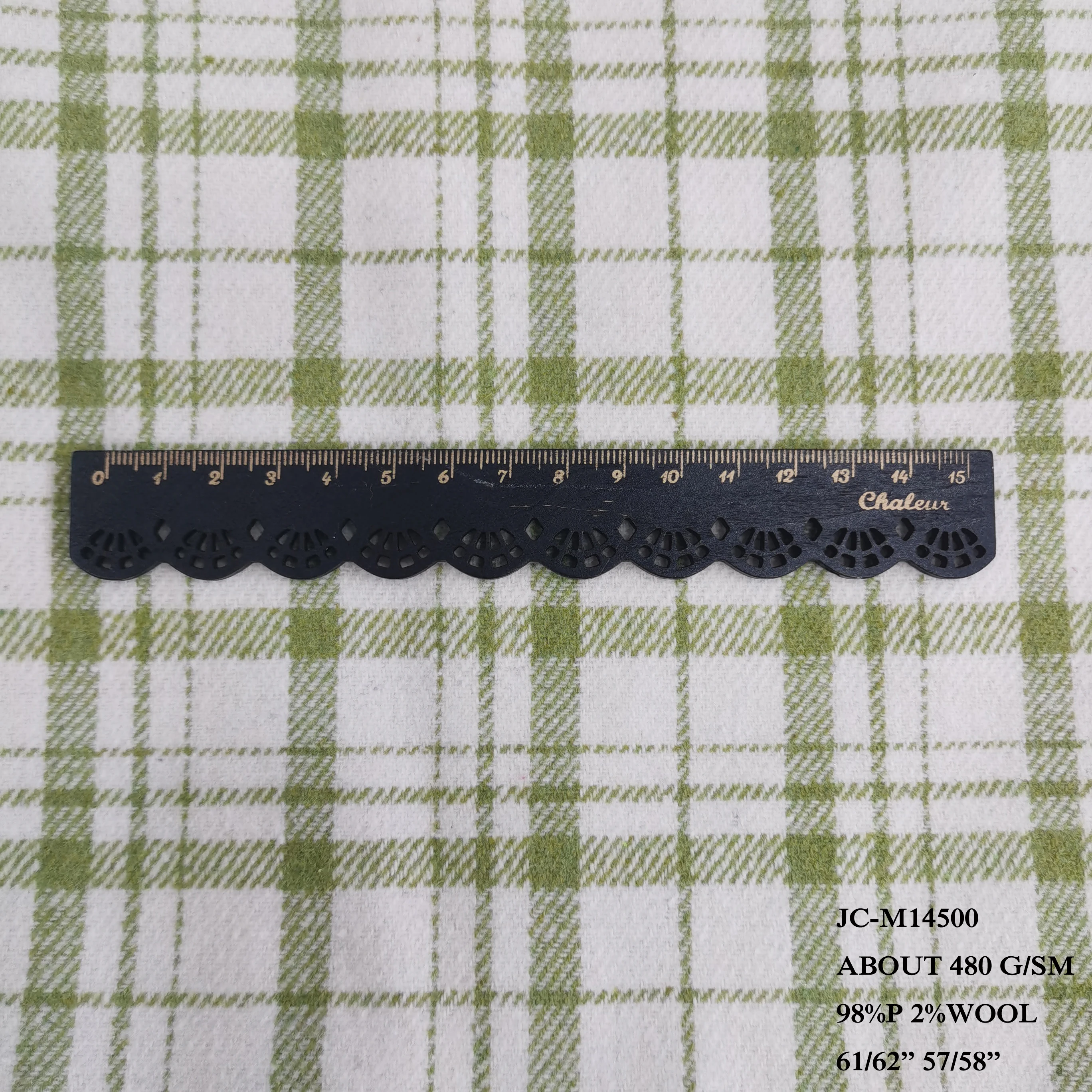 Polyester   Plaid Checks Woven Woolen Yarn Dyed Tweed Winter Fabric For Coat