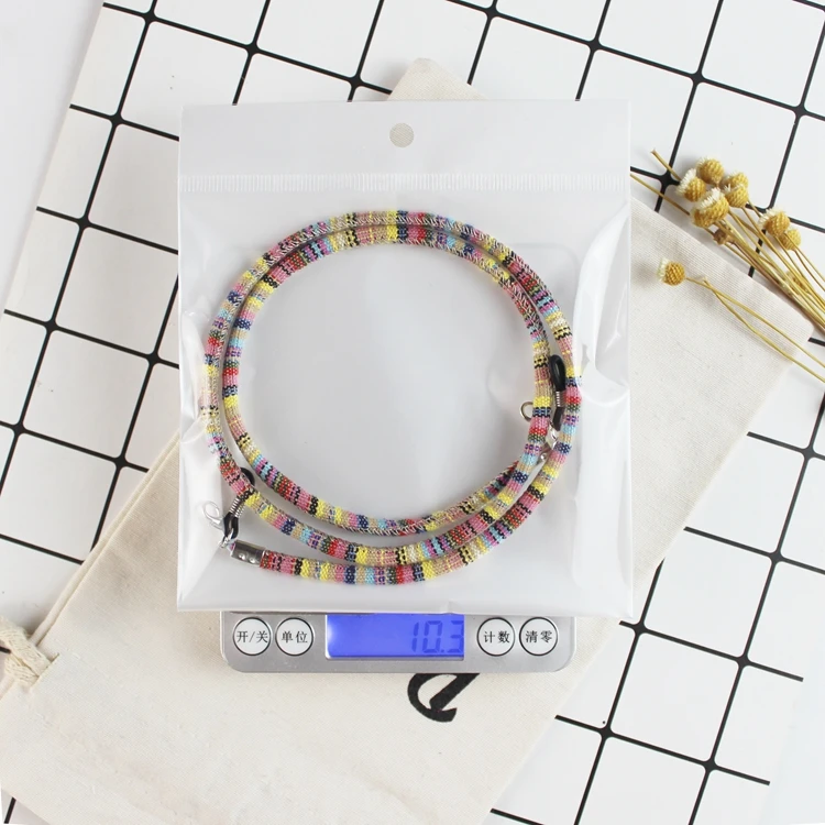 Китайская фабрика, оптовая продажа, кожаный шнур, держатель цепочки для очков, цветная цепочка для очков, веревка для солнцезащитных очков