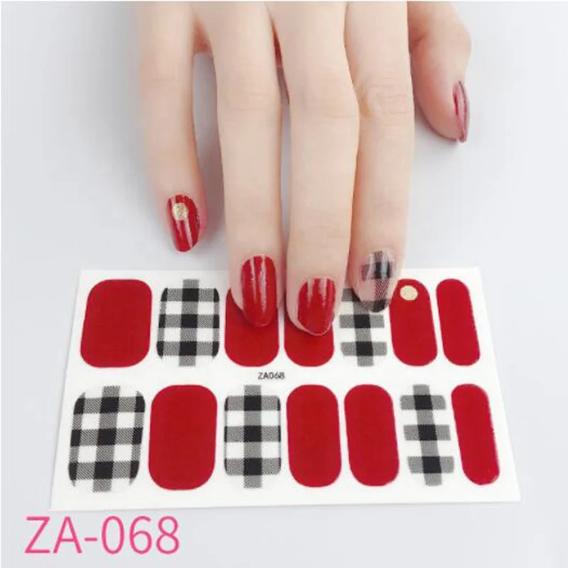 Wholesale Nail Stickers Designer Luxury Nail Stickers Non Toxic Full Cover Nail Art Kits Professional Set