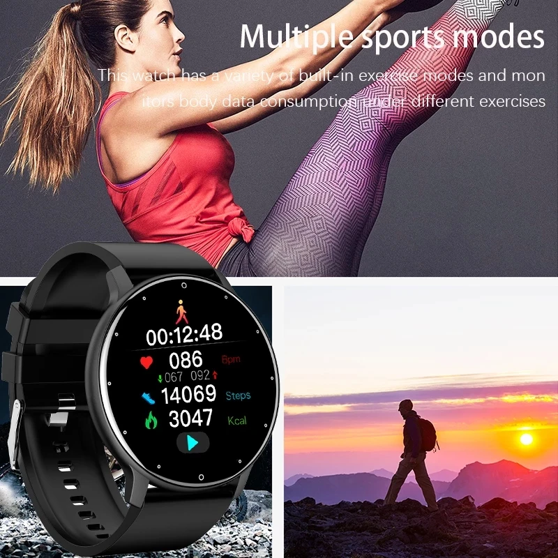 ew Smart Watch Men Women Full Touch Screen Sport Fitness Watch IP67 Waterproof For Android IOS Smartwatch Men