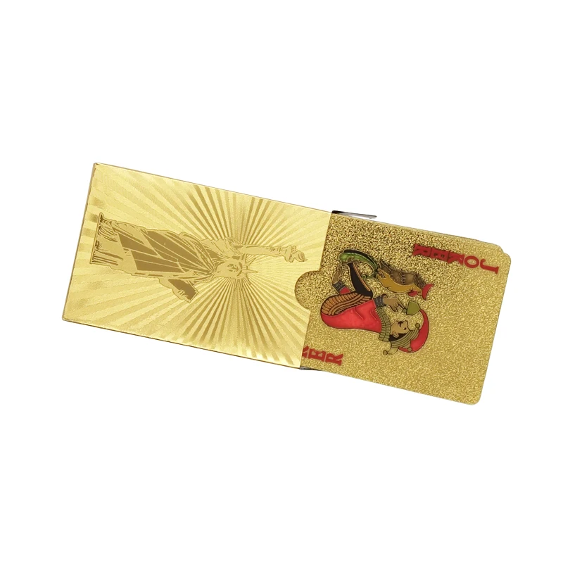 Custom Print Design Logo Playing Cards Paper Waterproof Creative Gift Gold Foil 54 Sheet